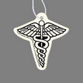 Paper Air Freshener - Stock Caduceus Emblem Tag